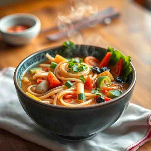 Hearty Veg Thukpa - Easy Noodle Soup Recipe